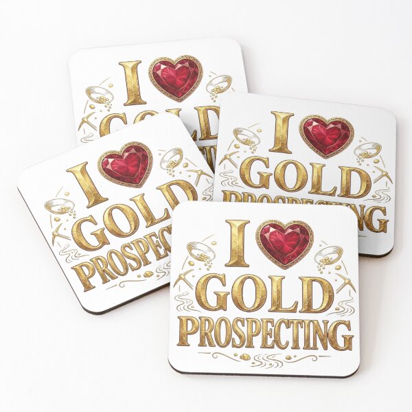 Item preview, I Heart Gold Prospecting Gold Panning Miner Vintage Design designed and sold by DijaMar.