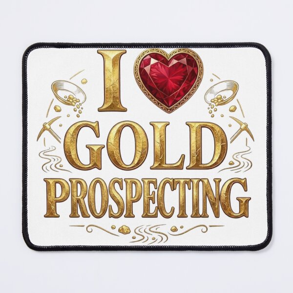 Item preview, I Heart Gold Prospecting Gold Panning Miner Vintage Design designed and sold by DijaMar.