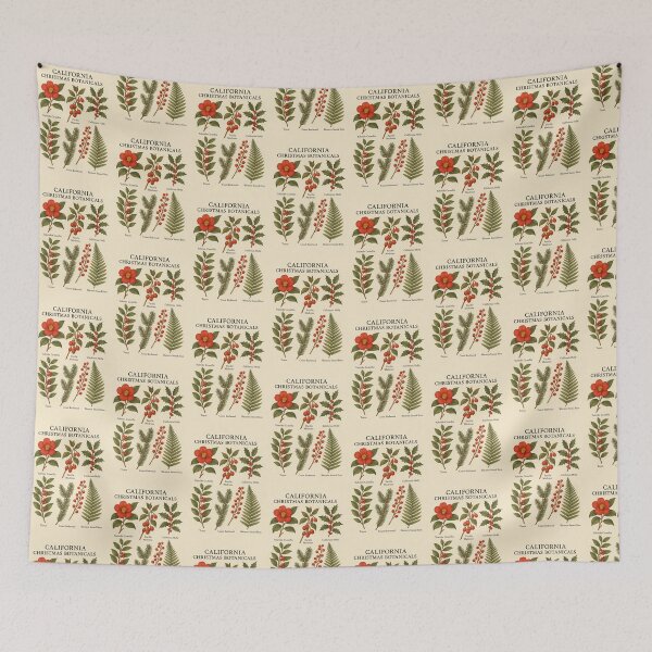 Item preview, California Christmas Botanicals — Vintage Botanical Poster designed and sold by Novel Works Studio.