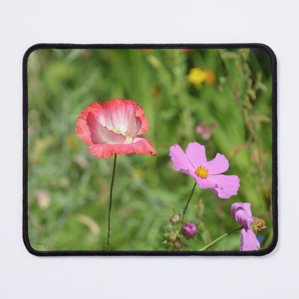 Item preview, Bicolor Poppy Standing in Summer Wildflower Field designed and sold by MiraNadaPrints.