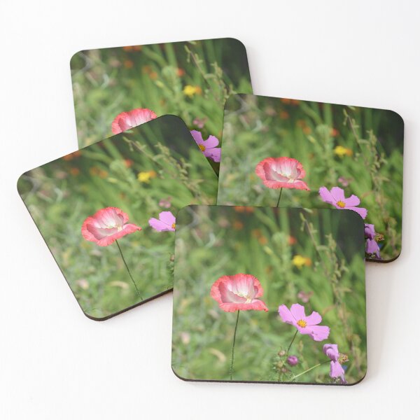 Item preview, Bicolor Poppy Standing in Summer Wildflower Field designed and sold by MiraNadaPrints.