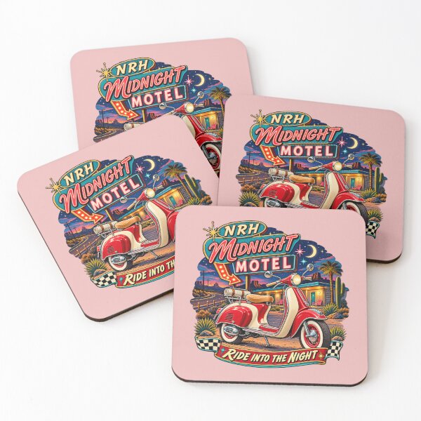 Item preview, NRH Midnight Motel Ride Into Night Retro designed and sold by Normandy Road Heritage™ - Vintage Garage Art.