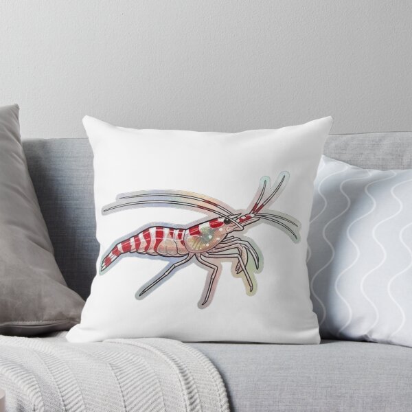 Item preview, Candy Cane Shrimp Red White Reef Illustration designed and sold by KenworksDigital.