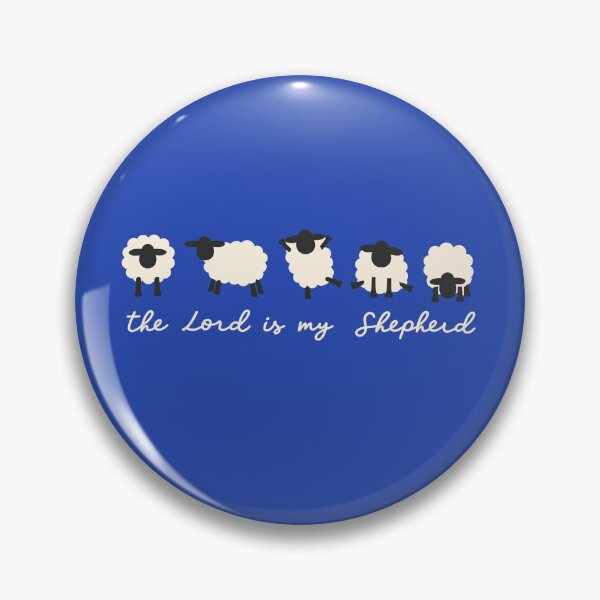 Item preview, «The Lord Is My Shepherd» — Minimalist Faith Art with Gentle Sheep designed and sold by Krasnovaovaova.