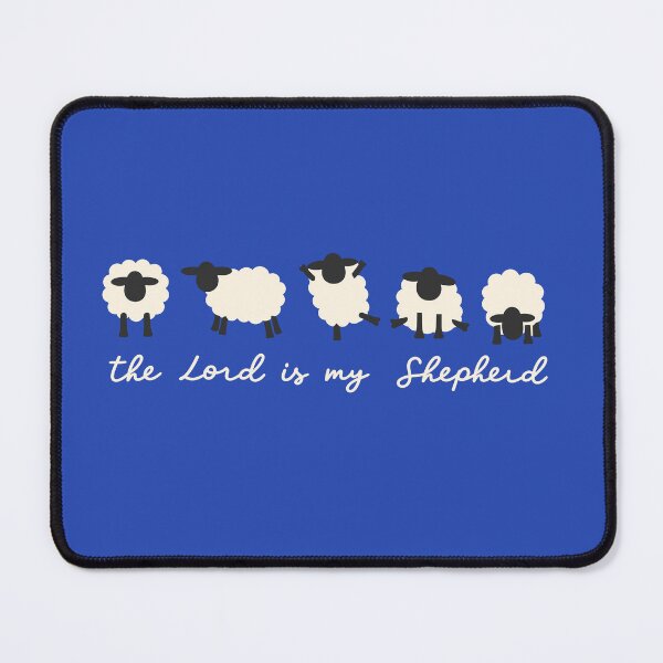 Item preview, «The Lord Is My Shepherd» — Minimalist Faith Art with Gentle Sheep designed and sold by Krasnovaovaova.