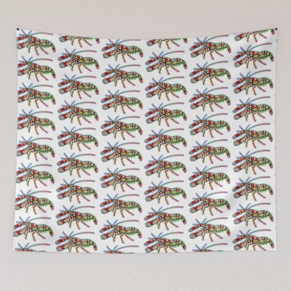 Item preview, Colorful Pistol Shrimp Reef Aquarium Illustration designed and sold by KenworksDigital.