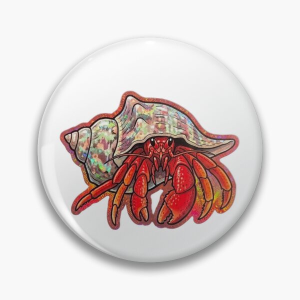 Item preview, Colorful Hermit Crab Seashell Marine Life Art designed and sold by KenworksDigital.