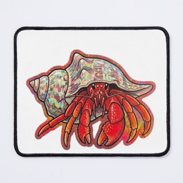 Item preview, Colorful Hermit Crab Seashell Marine Life Art designed and sold by KenworksDigital.