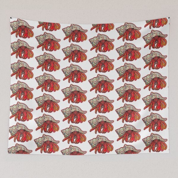 Item preview, Colorful Hermit Crab Seashell Marine Life Art designed and sold by KenworksDigital.