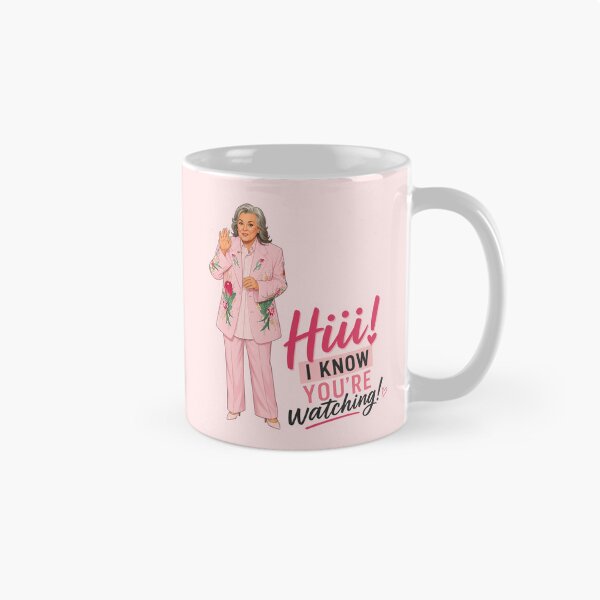 Item preview, Hiii! I Know You’re Watching! – Rosie O’Donnell Pink Suit Meme designed and sold by SimplyJasper.