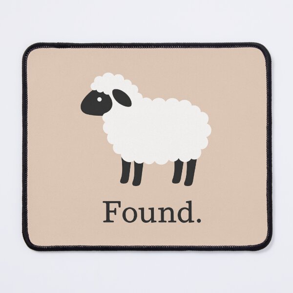 Item preview, «Found.» — Minimalist Sheep Graphic with Bold Typography designed and sold by Krasnovaovaova.