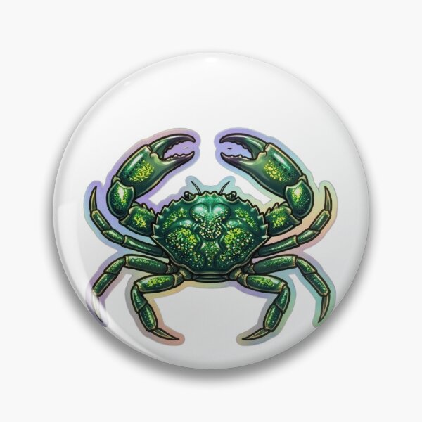 Item preview, Emerald Crab Colorful Reef Aquarium Illustration designed and sold by KenworksDigital.