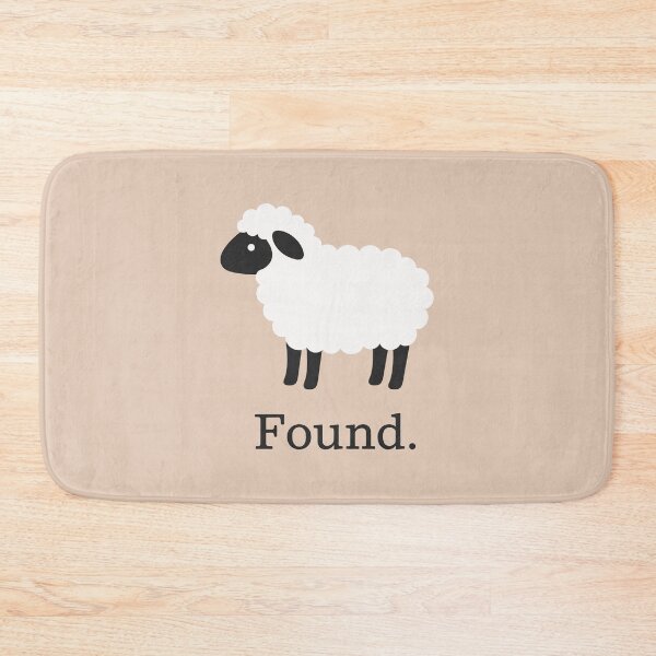 Item preview, «Found.» — Minimalist Sheep Graphic with Bold Typography designed and sold by Krasnovaovaova.