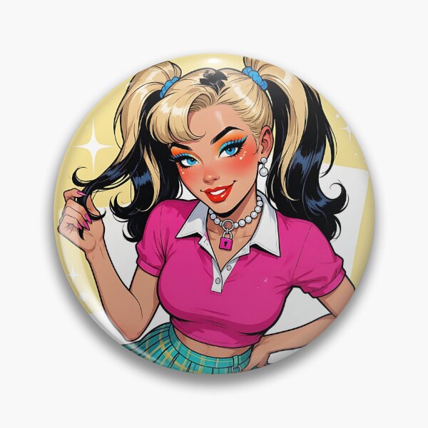 Item preview, Y2K Kawaii Blonde Girl – Pink Pop Fashion Preppy Anime Style designed and sold by HappyOops.