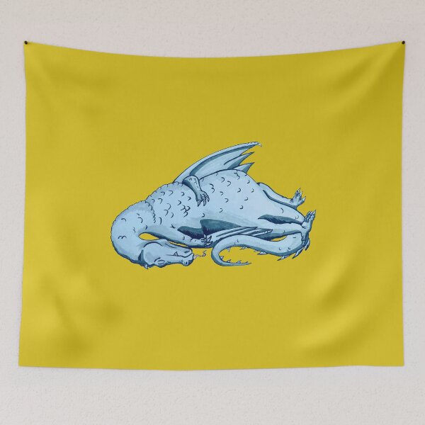 Item preview, Blue Sleeping Dragon designed and sold by blacksnowcomics.