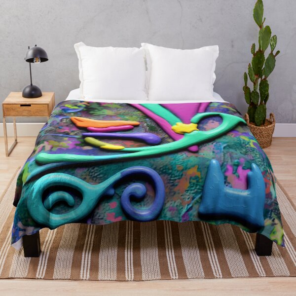 Item preview, GOLDEN RELICS D Oil Slick colorful geometric abstract design designed and sold by SmashingDeals.