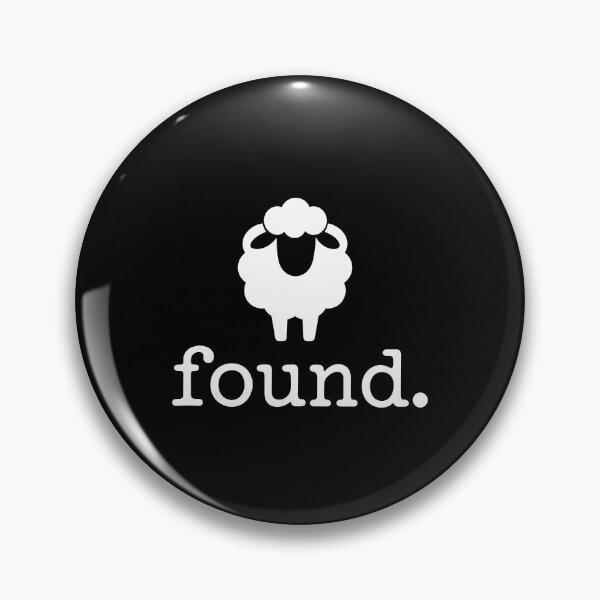 Item preview, «Found.» — Bold Typography & Minimalist Sheep Icon designed and sold by Krasnovaovaova.