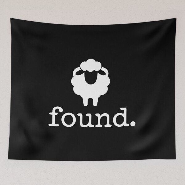 Item preview, «Found.» — Bold Typography & Minimalist Sheep Icon designed and sold by Krasnovaovaova.
