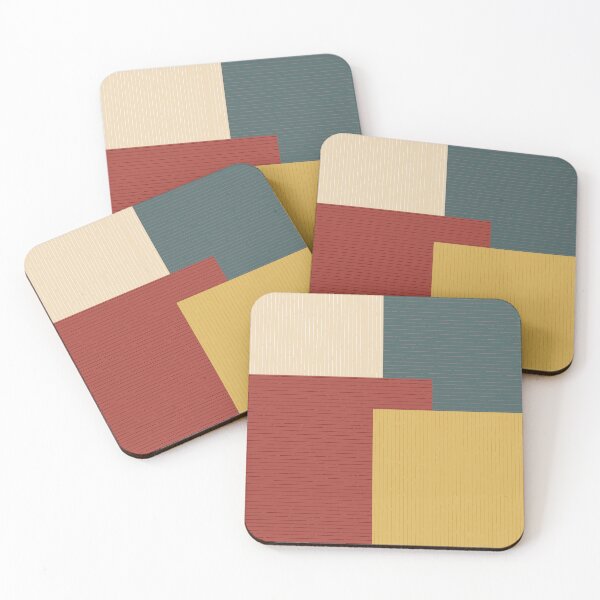 Item preview, Retro Terracotta Mustard Color Block Stripe designed and sold by AKateWillett.