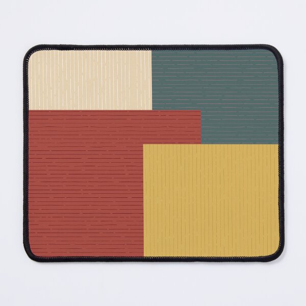 Item preview, Retro Terracotta Mustard Color Block Stripe designed and sold by AKateWillett.