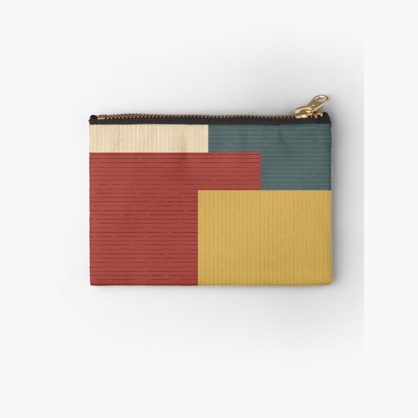 Item preview, Retro Terracotta Mustard Color Block Stripe designed and sold by AKateWillett.