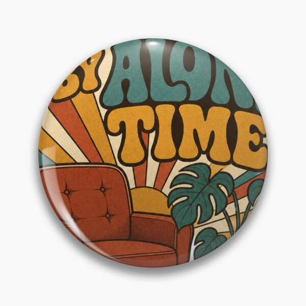 Item preview, Powered By Alone Time Retro Groovy Introvert Gift designed and sold by BoosterShop.