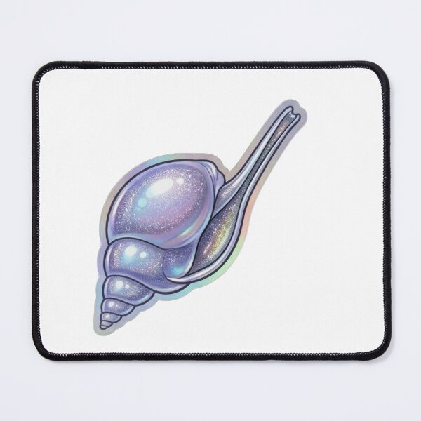 Item preview, Glittering Pastel Auger Seashell Fantasy Art designed and sold by KenworksDigital.