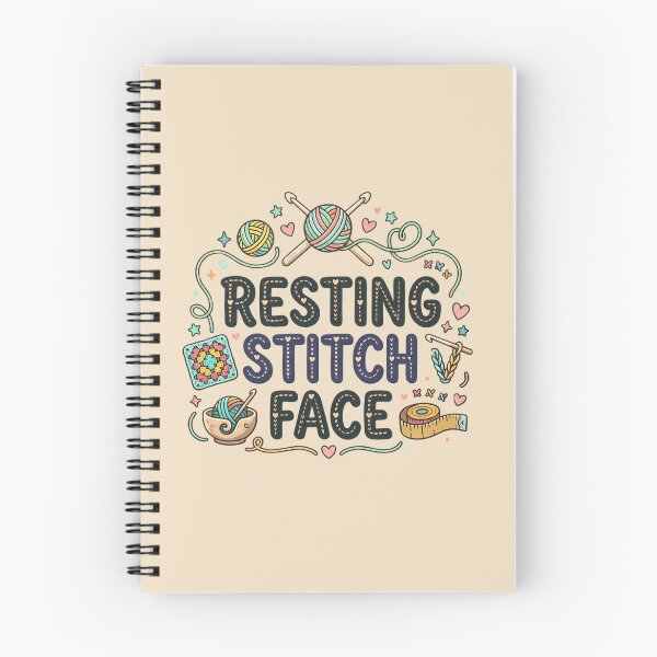 Item preview, Resting Stitch Face - Funny Crochet Knitting Yarn Art designed and sold by MarJul.