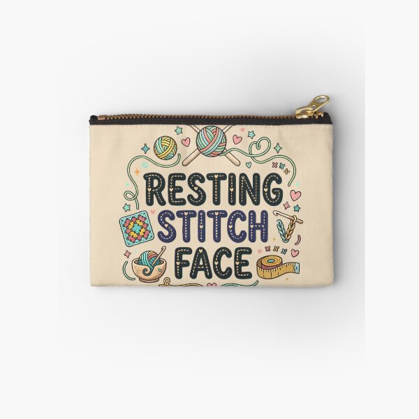 Item preview, Resting Stitch Face - Funny Crochet Knitting Yarn Art designed and sold by MarJul.