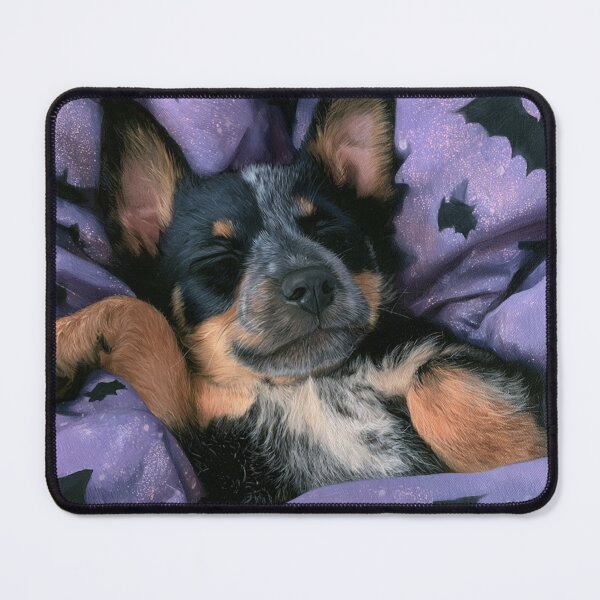 Item preview, Sleepy Cattle Dog Print designed and sold by Nocturne Paws.