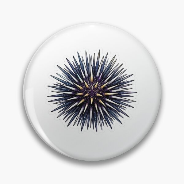 Item preview, Galaxy Purple Sea Urchin Marine Life Art designed and sold by KenworksDigital.