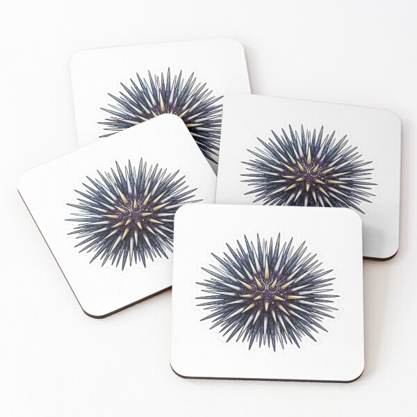 Item preview, Galaxy Purple Sea Urchin Marine Life Art designed and sold by KenworksDigital.