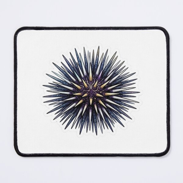 Item preview, Galaxy Purple Sea Urchin Marine Life Art designed and sold by KenworksDigital.