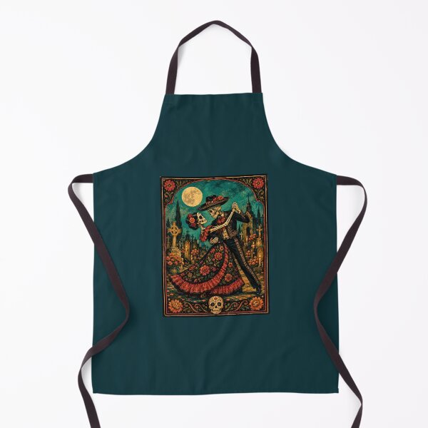 Item preview, Dancing Skeletons Day of the Dead Moonlight Waltz designed and sold by Apex & Anthem .