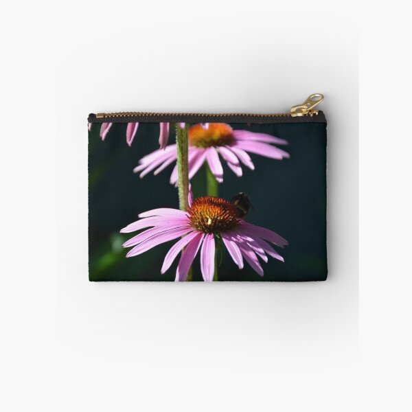Item preview, Bumblebee Foraging on Purple Coneflower Stem designed and sold by MiraNadaPrints.