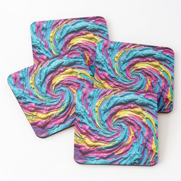 Item preview, Dynamic Impasto Paint Swirl Street Aesthetic Art designed and sold by Designial.