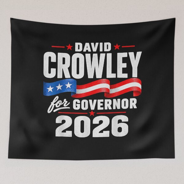 Artikelvorschau, David Crowley für den Gouverneur von Wisconsin 2026 entworfen und verkauft von LeeLittlee.