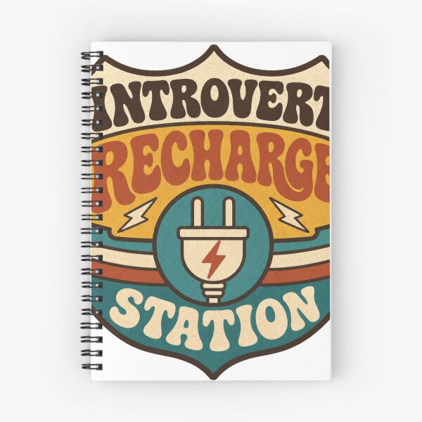 Item preview, Introvert Recharge Station Retro Groovy Funny Introvert Gift designed and sold by BoosterShop.
