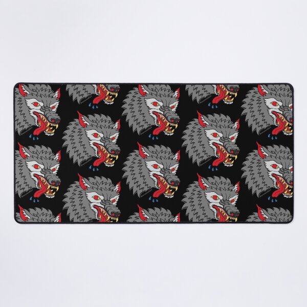 Item preview, Tattoo Flash Inspired Hungry Wolf designed and sold by noconnellart.