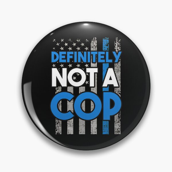 Item preview, Definitely Not A Cop Funny Police Flag Graphic designed and sold by spvgapjtv.