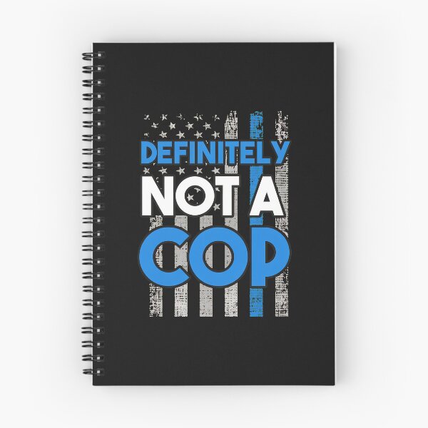 Item preview, Definitely Not A Cop Funny Police Flag Graphic designed and sold by spvgapjtv.