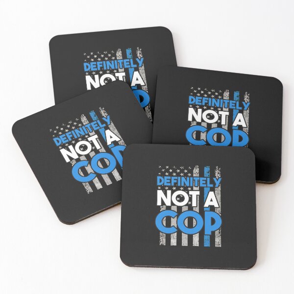 Item preview, Definitely Not A Cop Funny Police Flag Graphic designed and sold by spvgapjtv.