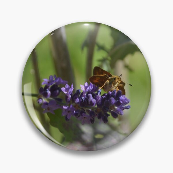 Item preview, Skipper Butterfly Resting on Purple Lavender designed and sold by MiraNadaPrints.
