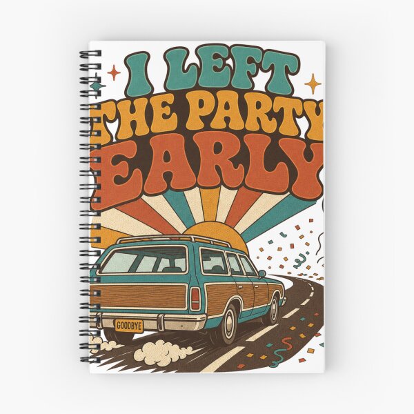 Item preview, I Left The Party Early Retro Groovy Introvert Funny Gift designed and sold by BoosterShop.