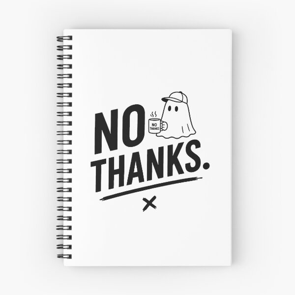 Item preview, No Thanks – Funny Introvert Ghost Coffee Humor designed and sold by Abidel.