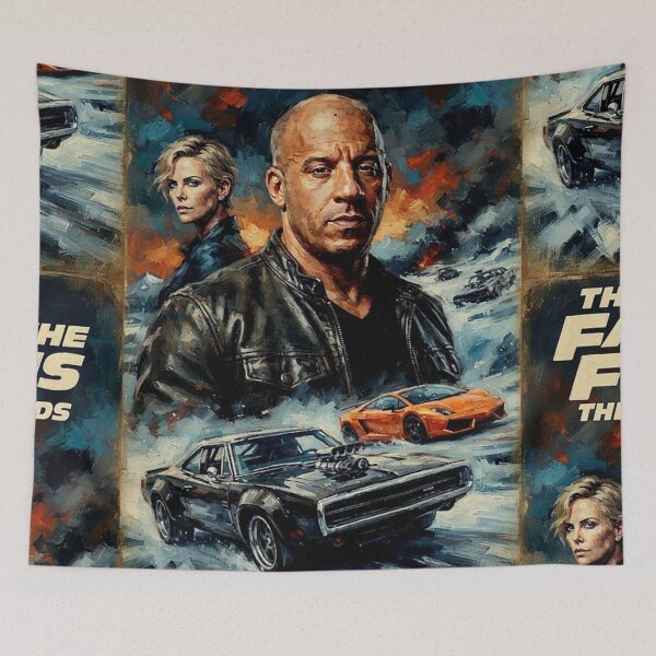 Item preview, The Fate of the Furious Action Fine Art Tribute designed and sold by Art's Diner.