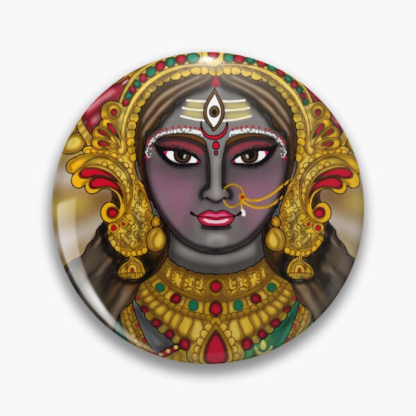Item preview, Kali Maa Artwork | Fierce Hindu Goddess Digital Painting & Divine Illustration designed and sold by Harshit_Digital_Arts.