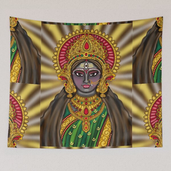 Item preview, Kali Maa Artwork | Fierce Hindu Goddess Digital Painting & Divine Illustration designed and sold by Harshit_Digital_Arts.