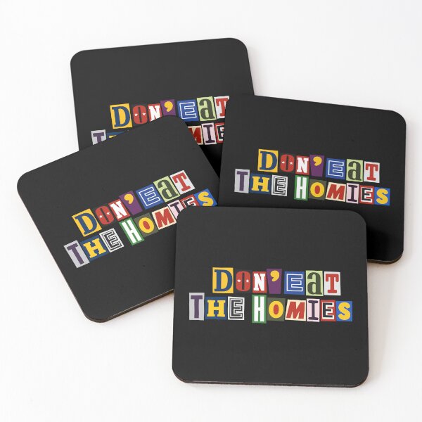 Item preview, Don’t Eat the Homies — Colorful Vegan Ransom Note Typography designed and sold by Krasnovaovaova.