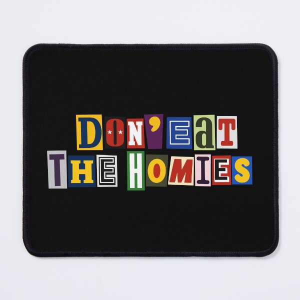 Item preview, Don’t Eat the Homies — Colorful Vegan Ransom Note Typography designed and sold by Krasnovaovaova.